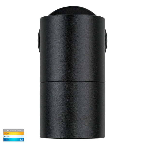 Wall light Tivah BLK 3CCT Fixed Down HV1127GU10T IP65