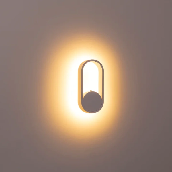 Wall light Ovale HV8080T-WHT LED 7W TRI Colour Dimmable Wall light Ovale HV8080T-WHT LED 7W TRI Colour Dimmable
