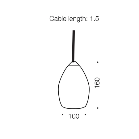 Pendant lamp TOLOSA GU10 D100 WH