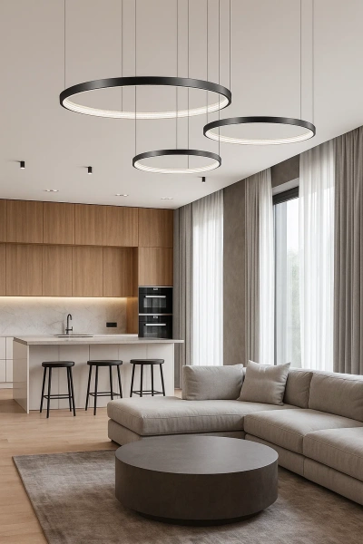 Pendant lamp Helisema P80 3CCT BL