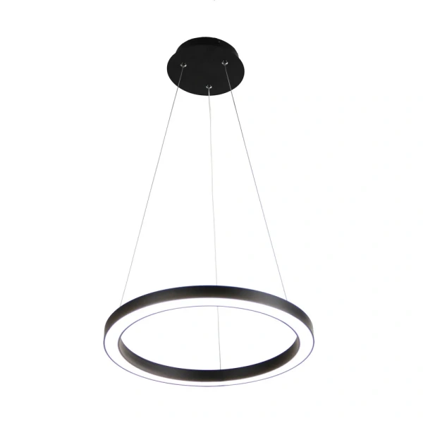 Pendant lamp NEBULA 40CM LED RING BLACK