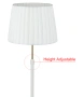 Table lamp CRECER-T2 E27 WHT/BRS