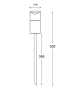 Spike light PHARE Black Garden IP65