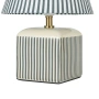 Table lamp Amaris Ceramic E27 Green Stripe