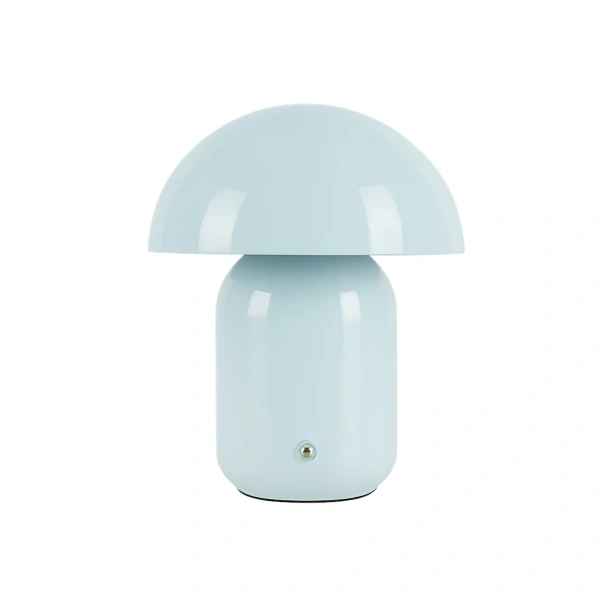 Table Lamp Mushroom LED CCT Dim Rechargeable Pale Blue