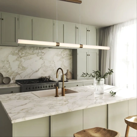 Linear light MAXWELL Ribbed L150 LED 30W 3CCT BNZ