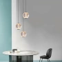 Langdon-3 Light LED Pendant Black 3K