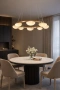 Pendant lamp Miraflores P8 Alabaster Spanish Marble D80 LED 40W CCT Dim BRS