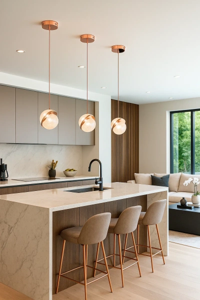 Pendant lamp Saturn LED 6W CCT Dim D18 Rose Gold remote Pendant lamp Saturn LED 6W CCT Dim D18 Rose Gold remote