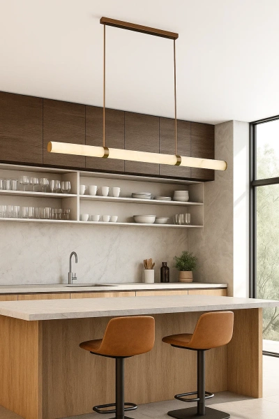 Pendant lamp MADISON Spanish Marble LED 40W 3CCT L150 ABRS