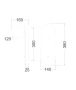 Wall Light POI1 Oblong Travertine Base G9