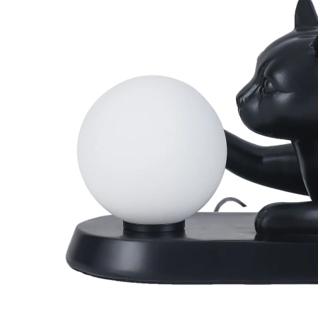 Table lamp Cat Touching Ball LED black