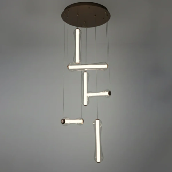 Pendant lamp Bruno 6 LED D80 BRZ