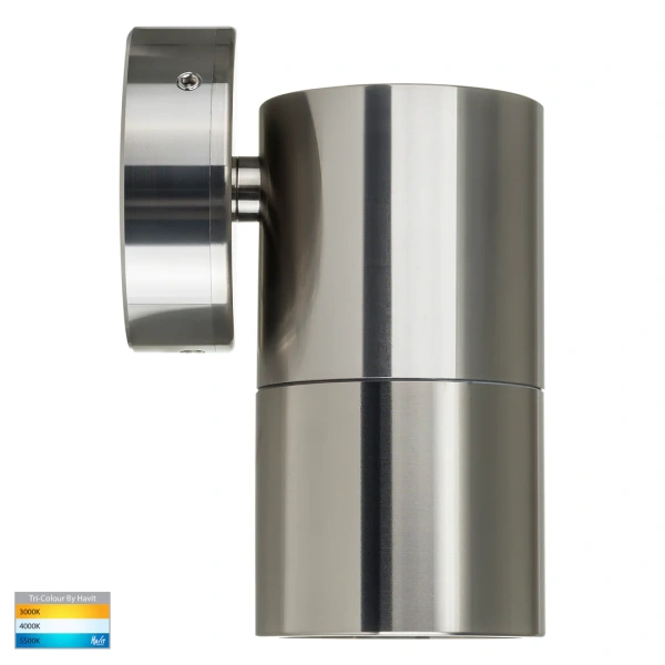 Wall light Tivah Titanium Aluminum 3CCT Fixed Down HV1187GU10T IP65