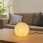 Table Lamp Lyra Glass Ball E27 WHT