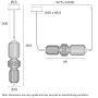 Pendant lamp Torso 3 L49 LED 16W 3K BK