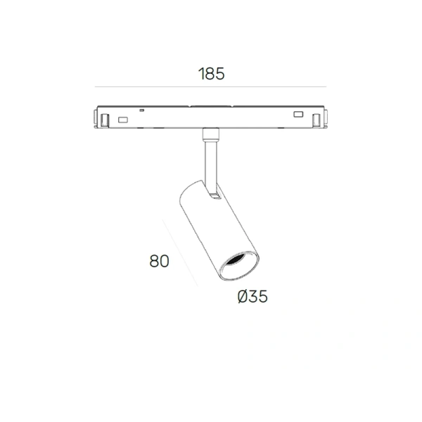 Track spotlight Z2936-7.36.30.BK 48V 5W