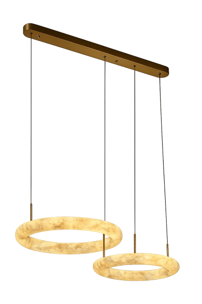 Pendant lamp Aragon 2 Alabaster Spanish Marble LED 40W CCT BRS