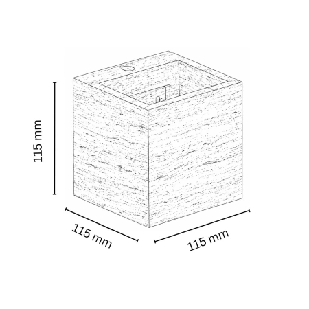 Wall lamp Wisp Cube Travertine G9 NT