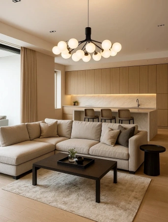 Pendant lamp Moza S18 BK