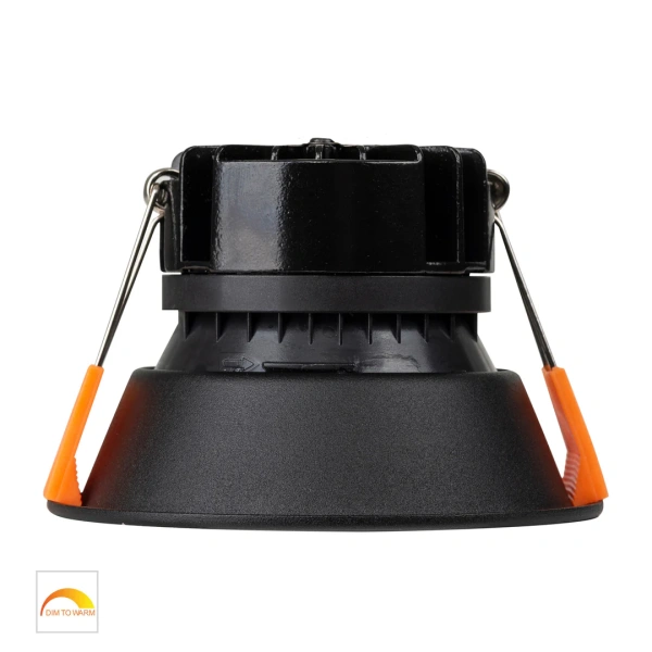 Recessed downlight Gleam BLK with BLK Insert Fixed Dim to Warm LED 9W IP54 BLK Recessed downlight Gleam BLK with BLK Insert Fixed Dim to Warm LED 9W IP54 BLK