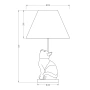 Table lamp Upward Looking Cat LED Black