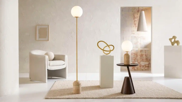 Floor lamp Soren Travertine Floor lamp Soren Travertine