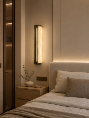 Wall light Lunar W1 Alabaster Spanish Marble LED 12W BRS