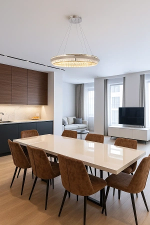 Pendant lamp Royal Crystal LED 48W CCT Dim D80 CHR remote
