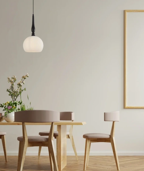 Pendant lamp CALIZ 4 Frosted Wine Glass Ribbed 72W Pendant lamp CALIZ 4 Frosted Wine Glass Ribbed 72W
