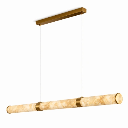 Pendant lamp Aragon Linear Alabaster Spanish Marble L150 LED 40W CCT Dim BRS with remote