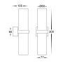 Wall light Spanish Alabaster Glass Up & Down G9 18W BRS