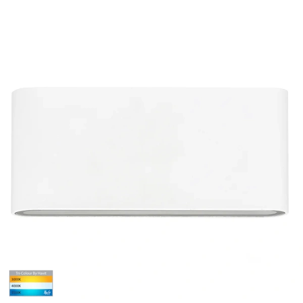 Wall light Lisse Fixed Down 3CCT LED 6W IP54 17.5cm WHT