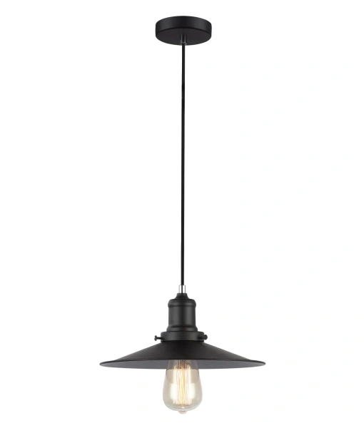 Pendant lamp Piatto E27 Small black