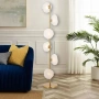 Floor lamp ZECCA 6 LTS D200 ANT GOLD FROST