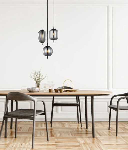 Pendant lamp PINO 7 Jar Smokey Black 10W Pendant lamp PINO 7 Jar Smokey Black 10W