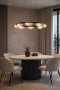 Pendant lamp Miraflores P8 Alabaster Spanish Marble D80 LED 40W CCT Dim BL
