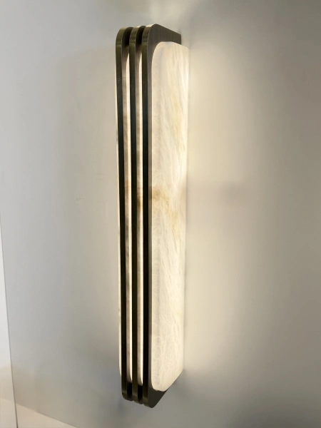 Wall light Lunar W1 Alabaster Spanish Marble LED 12W BRS