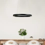 Pendant lamp NEBULA 40CM LED RING BLACK