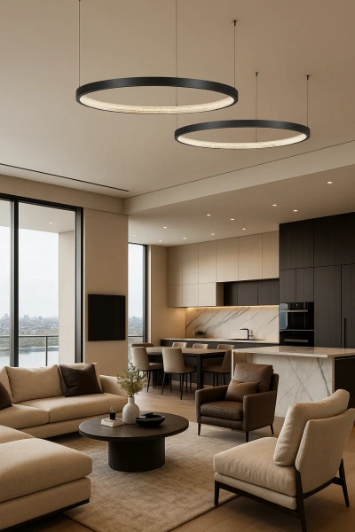 Pendant lamp Helisema P80 3CCT BL