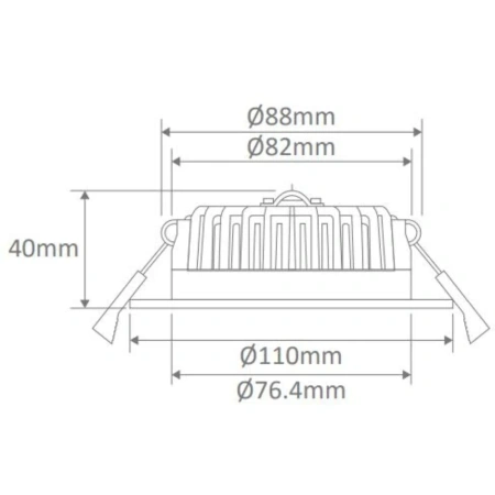 Downlight BOOST-10-WHT 20726 3CCT LED 10W