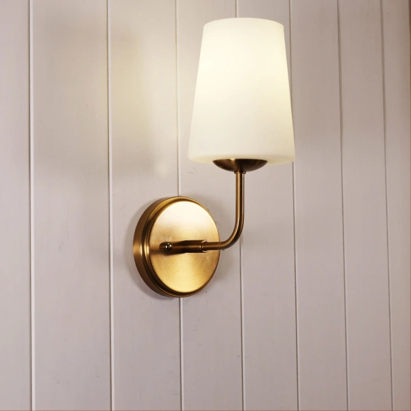 Wall light HOPLEY E27 Satin BRS Wall light HOPLEY E27 Satin BRS