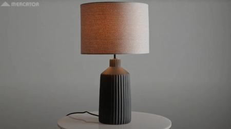 Table lamp Paxton Concrete B22 BLK