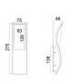 Wall light OLA 02 LED Wavy IP65