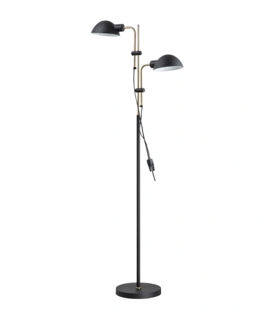 Floor lamp Tettu Swivel double head E27 BLK
