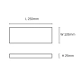 Wall lamp Cast Small 20W BL