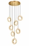 Pendant lamp Carinena P7 Alabaster Spanish Marble LED 56W CCT Dim BRS