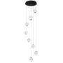 Langdon-8 Light LED Pendant Black 3K