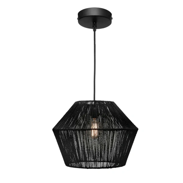 Pendant lamp Cassie 1Lt Small Black
